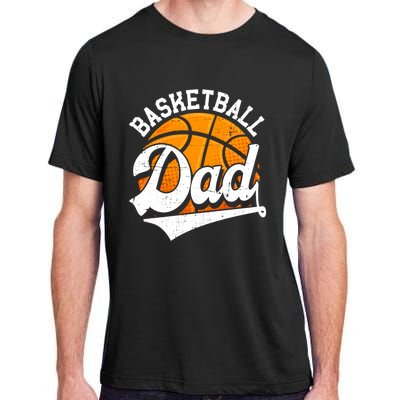 Funny Basketball Dad Daddy Fathers Day Papa Grandpa Gift Adult ChromaSoft Performance T-Shirt