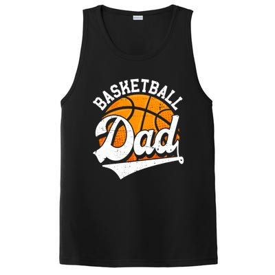 Funny Basketball Dad Daddy Fathers Day Papa Grandpa Gift PosiCharge Competitor Tank