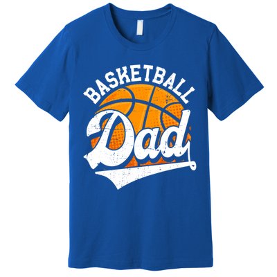 Funny Basketball Dad Daddy Fathers Day Papa Grandpa Gift Premium T-Shirt