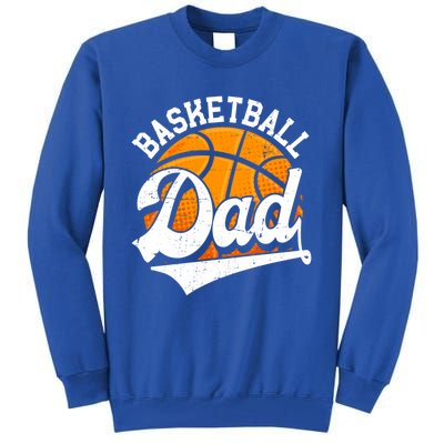 Funny Basketball Dad Daddy Fathers Day Papa Grandpa Gift Tall Sweatshirt