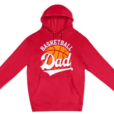 Funny Basketball Dad Daddy Fathers Day Papa Grandpa Gift Premium Pullover Hoodie