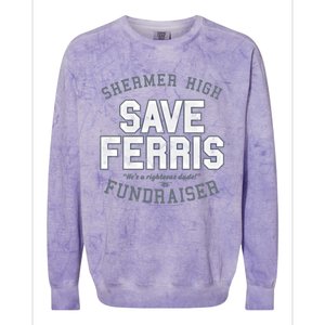 Ferris Bueller's Day Off Shermer High Save Ferris Cute Gift Colorblast Crewneck Sweatshirt