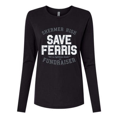 Ferris Bueller's Day Off Shermer High Save Ferris Cute Gift Womens Cotton Relaxed Long Sleeve T-Shirt