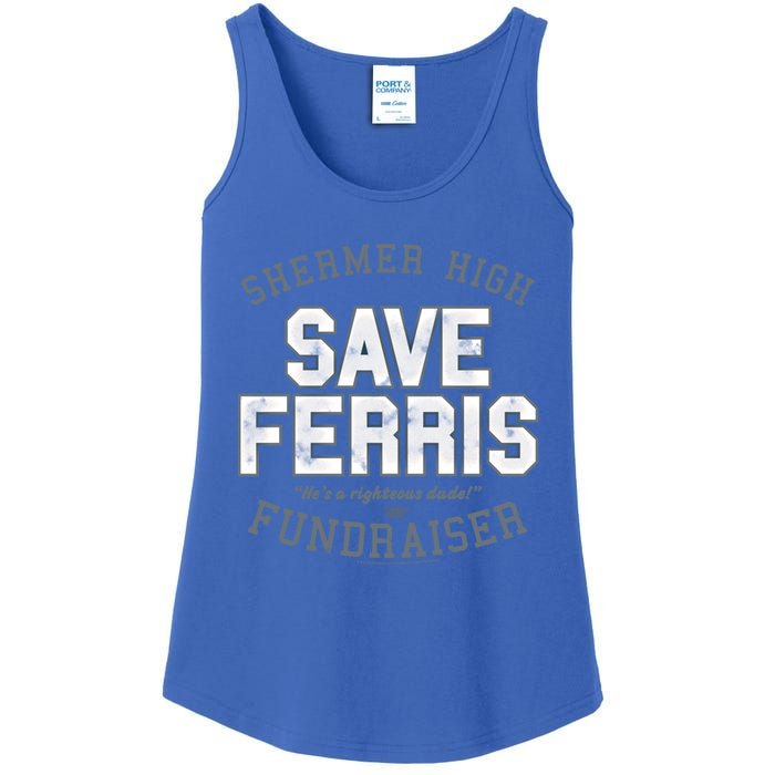 Ferris Bueller's Day Off Shermer High Save Ferris Cute Gift Ladies Essential Tank