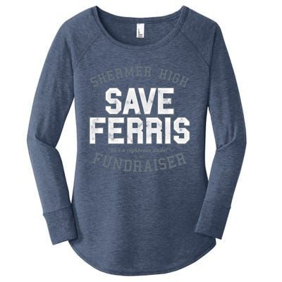 Ferris Bueller's Day Off Shermer High Save Ferris Cute Gift Women's Perfect Tri Tunic Long Sleeve Shirt