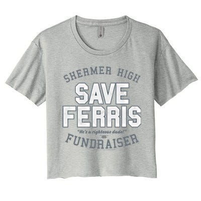 Ferris Bueller's Day Off Shermer High Save Ferris Cute Gift Women's Crop Top Tee