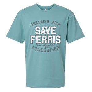 Ferris Bueller's Day Off Shermer High Save Ferris Cute Gift Sueded Cloud Jersey T-Shirt