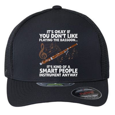 Funny Bassoon Design Bassoonist Bassoon Lover Flexfit Unipanel Trucker Cap