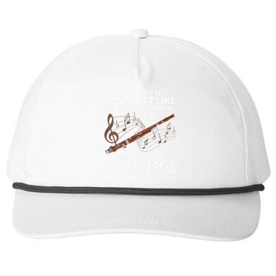 Funny Bassoon Design Bassoonist Bassoon Lover Snapback Five-Panel Rope Hat