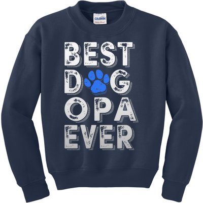 Funny Best Dog Opa Ever Tee Funny Family Fathers Day Kids Sweatshirt