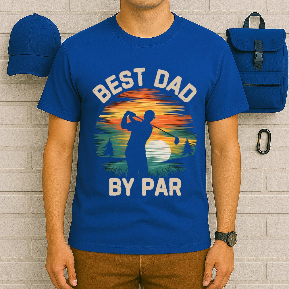 Funny Best Dad By Par Golf Lover FatherS Day Gift T-Shirt