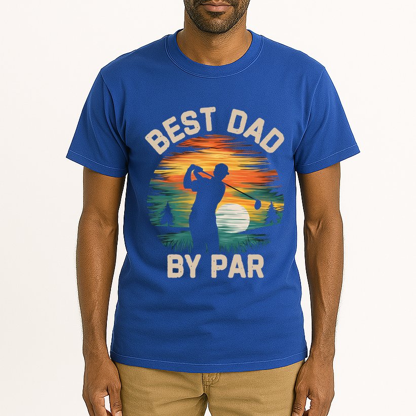Funny Best Dad By Par Golf Lover FatherS Day Gift Tall T-Shirt