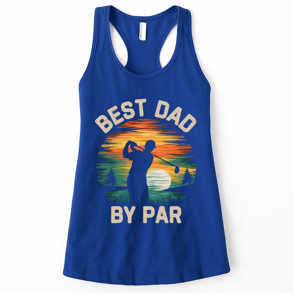 Funny Best Dad By Par Golf Lover FatherS Day Gift Womens Tank Top