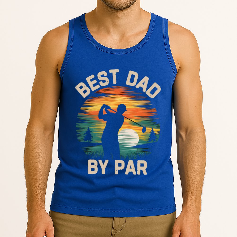 Funny Best Dad By Par Golf Lover FatherS Day Gift Tank Top