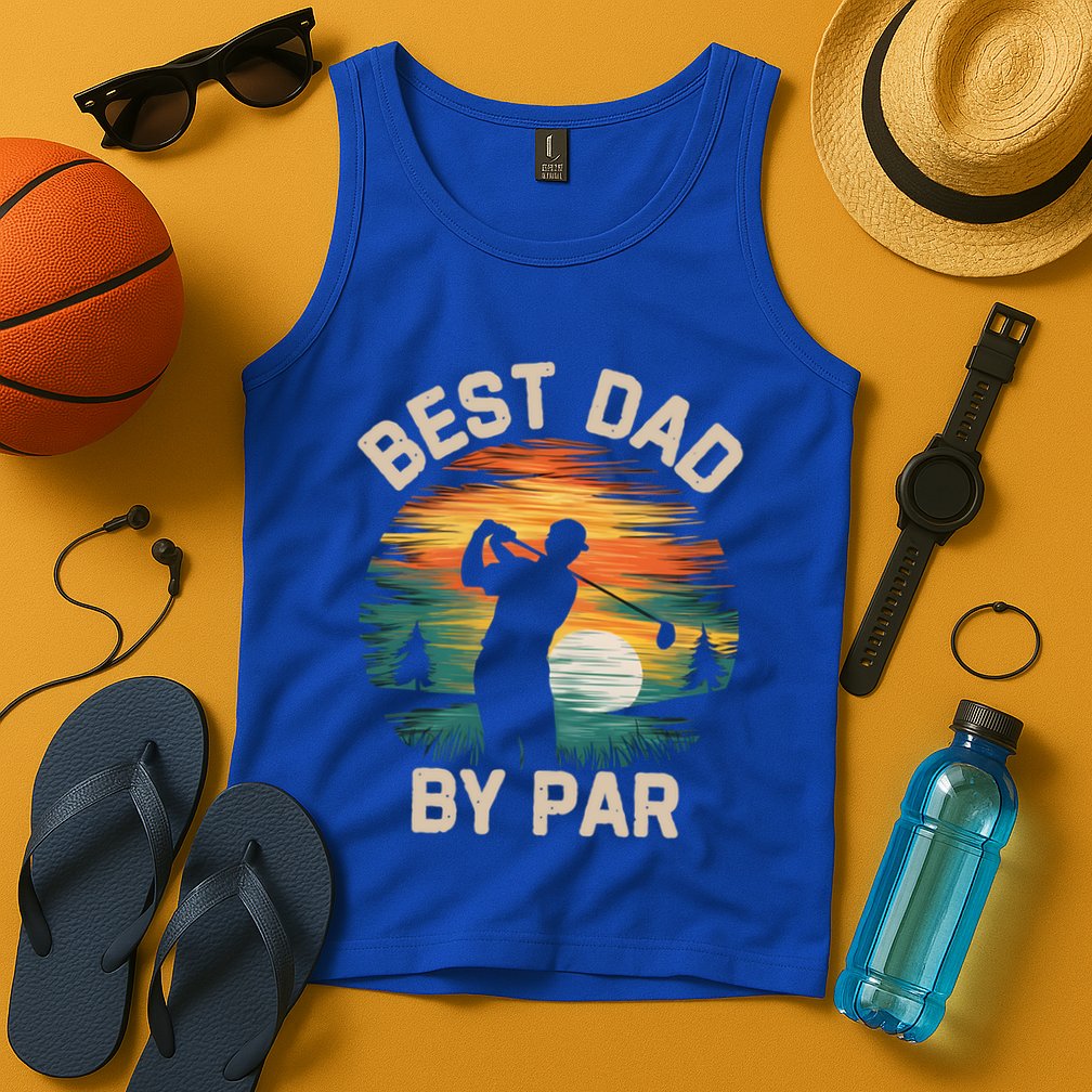 Funny Best Dad By Par Golf Lover FatherS Day Gift Tank Top
