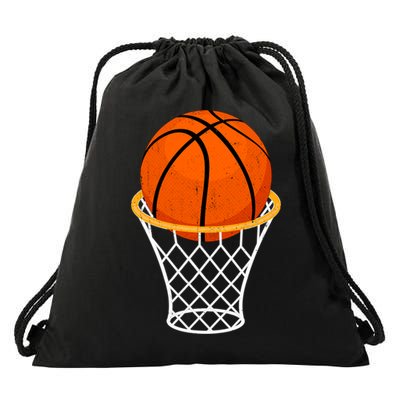 Funny Basketball Design For Basketball Lover Dad Mom Son Cool Gift Drawstring Bag