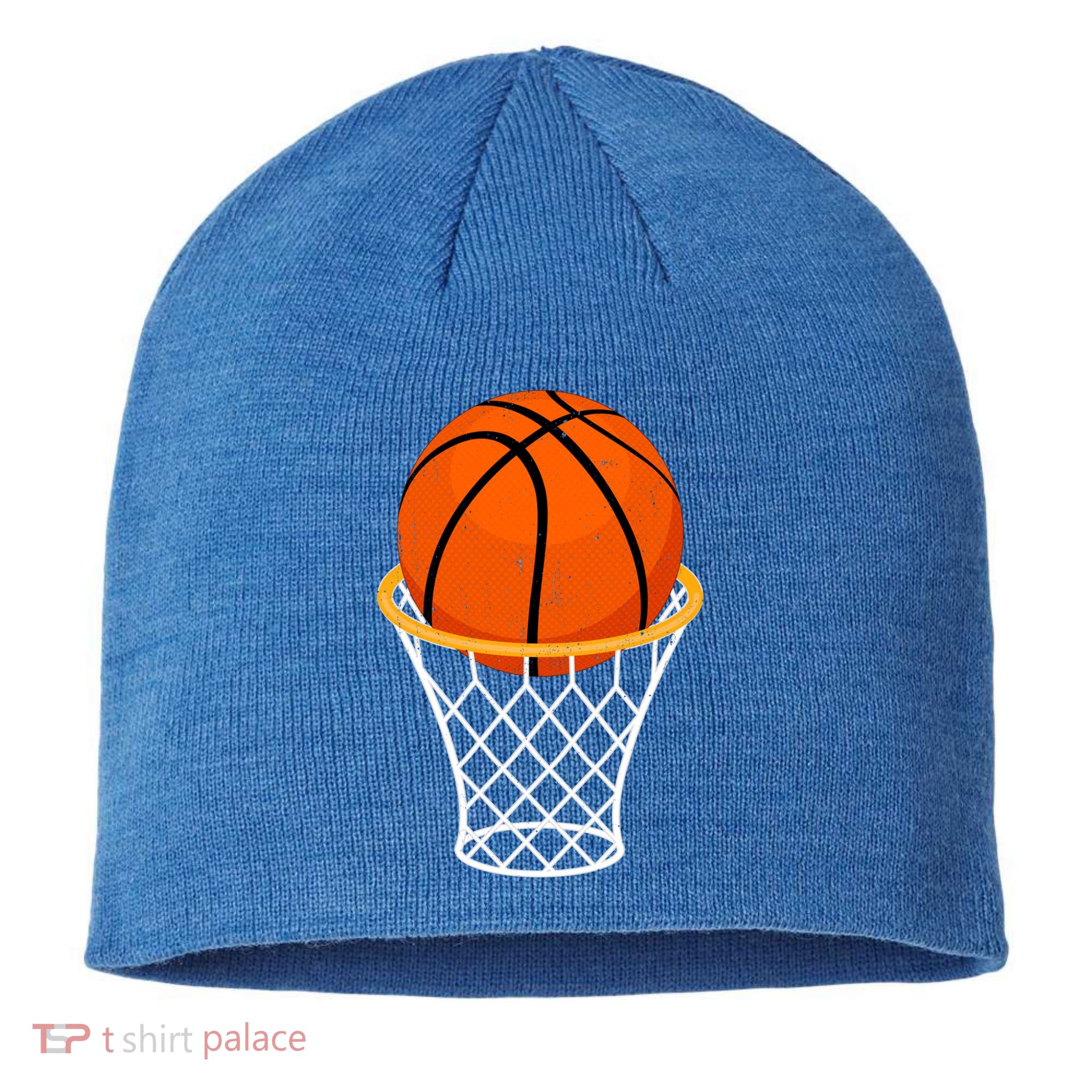 Funny Basketball Design For Basketball Lover Dad Mom Son Cool Gift Sustainable Beanie