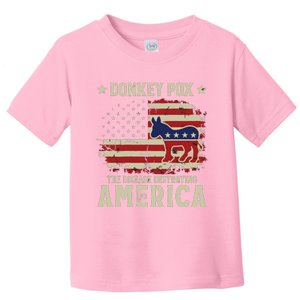 Funny Biden Donkey Pox The Disease Destroying America Back Toddler T-Shirt