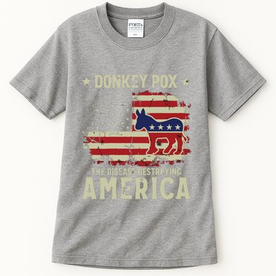 Funny Biden Donkey Pox The Disease Destroying America Back Tall T-Shirt