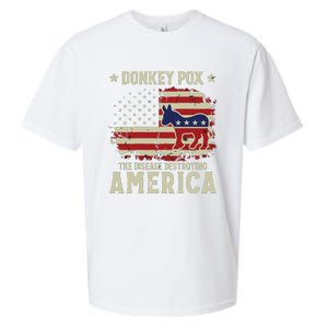 Funny Biden Donkey Pox The Disease Destroying America Back Sueded Cloud Jersey T-Shirt