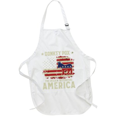 Funny Biden Donkey Pox The Disease Destroying America Back Apron