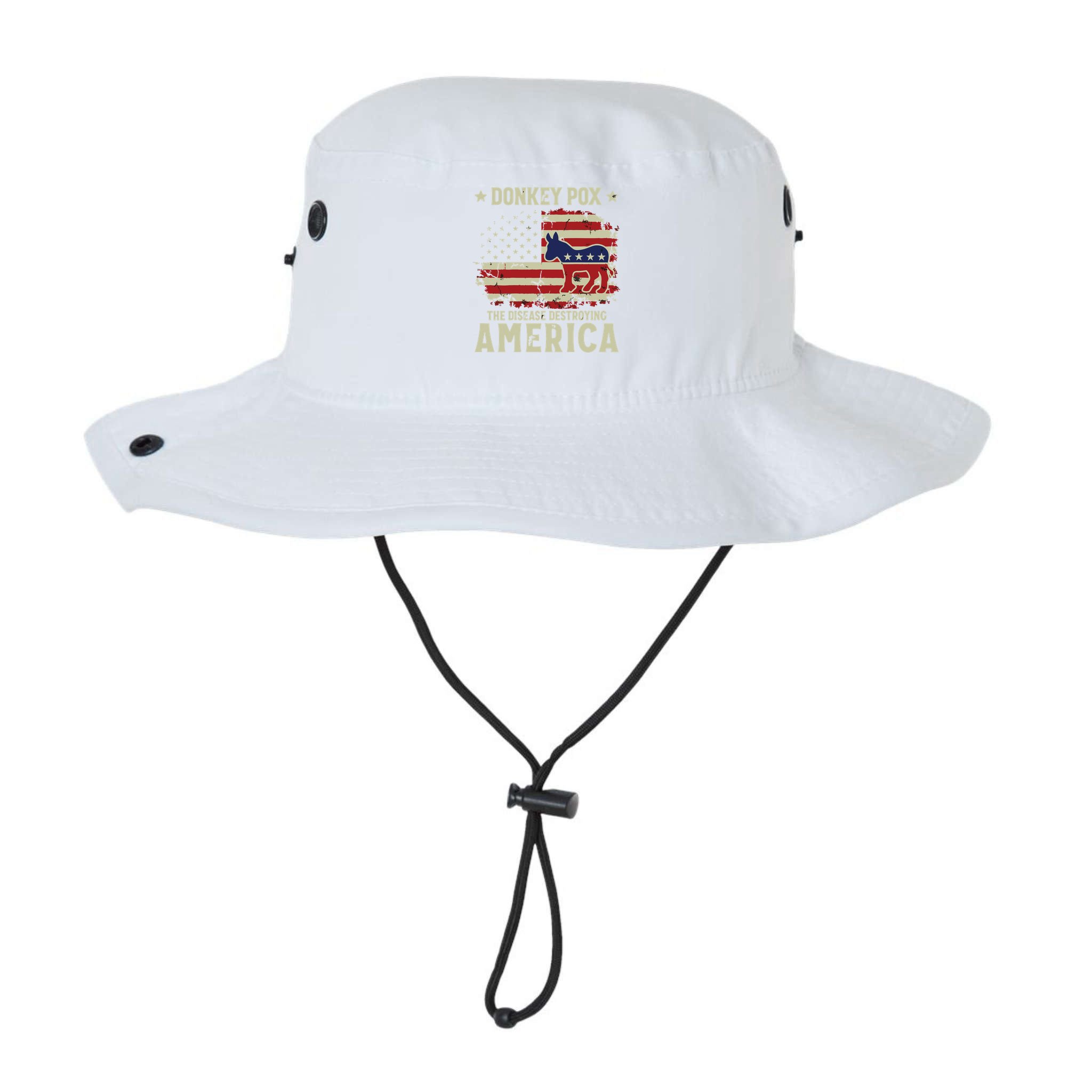 Funny Biden Donkey Pox The Disease Destroying America Back Bucket Hat