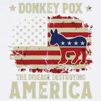 Funny Biden Donkey Pox The Disease Destroying America Back Bucket Hat
