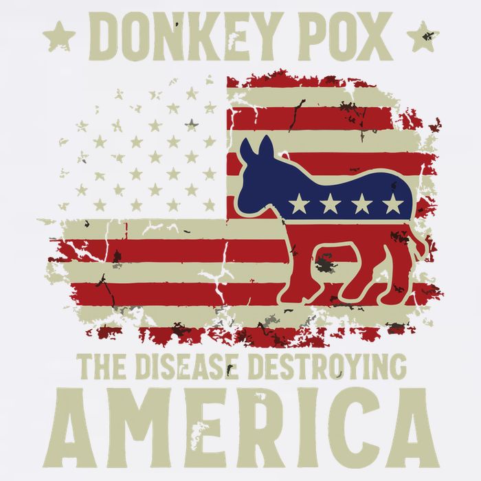 Funny Biden Donkey Pox The Disease Destroying America Back Bucket Hat