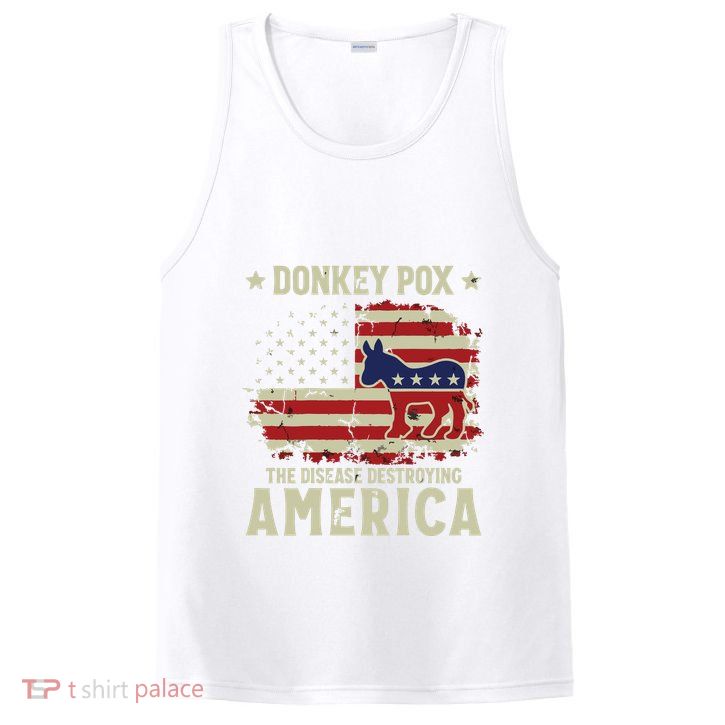 Funny Biden Donkey Pox The Disease Destroying America Back PosiCharge Competitor Tank