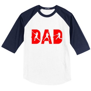 Funny Baseball Dad For Family Matching Father's Day Baseball Sleeve Shirt