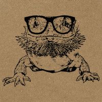 Funny Bearded Dragon Cute Reptile Lizard Nerdy Glass Animal Cotton Canvas Backpack