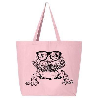 Funny Bearded Dragon Cute Reptile Lizard Nerdy Glass Animal 25L Jumbo Tote