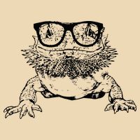 Funny Bearded Dragon Cute Reptile Lizard Nerdy Glass Animal Drawstring Bag