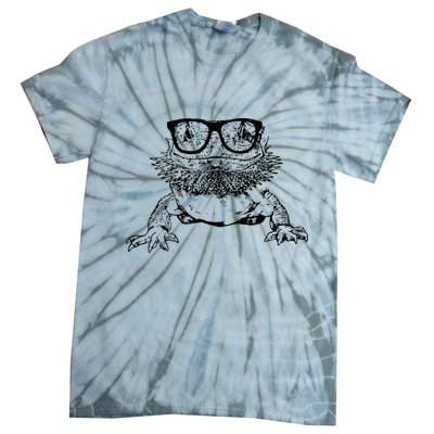 Funny Bearded Dragon Cute Reptile Lizard Nerdy Glass Animal Tie-Dye T-Shirt