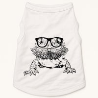 Funny Bearded Dragon Cute Reptile Lizard Nerdy Glass Animal Doggie Tank