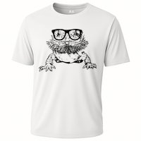 Funny Bearded Dragon Cute Reptile Lizard Nerdy Glass Animal Cooling Performance Crew T-Shirt