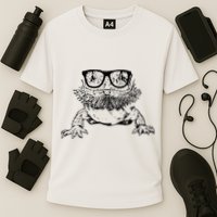 Funny Bearded Dragon Cute Reptile Lizard Nerdy Glass Animal Cooling Performance Crew T-Shirt