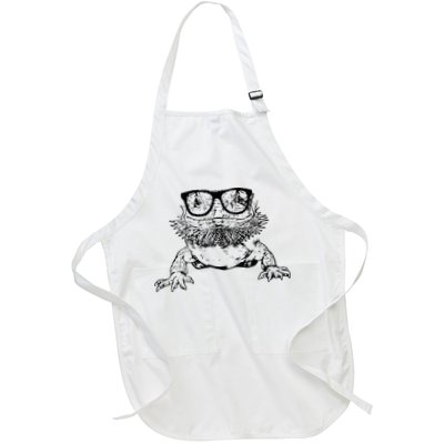 Funny Bearded Dragon Cute Reptile Lizard Nerdy Glass Animal Apron
