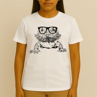 Funny Bearded Dragon Cute Reptile Lizard Nerdy Glass Animal T-Shirt