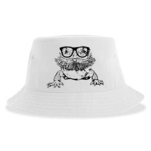 Funny Bearded Dragon Cute Reptile Lizard Nerdy Glass Animal Sustainable Bucket Hat