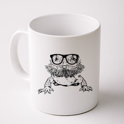 Funny Bearded Dragon Cute Reptile Lizard Nerdy Glass Animal Mug