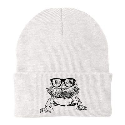 Funny Bearded Dragon Cute Reptile Lizard Nerdy Glass Animal Beanie