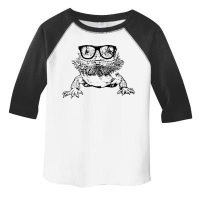 Funny Bearded Dragon Cute Reptile Lizard Nerdy Glass Animal Toddler Fine Jersey T-Shirt