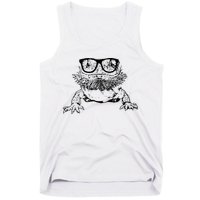 Funny Bearded Dragon Cute Reptile Lizard Nerdy Glass Animal Tank Top