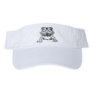 Funny Bearded Dragon Cute Reptile Lizard Nerdy Glass Animal Valucap Bio-Washed Visor