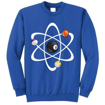 Funny Billiard Designs Science Lover Atom Ball Great Gift Sweatshirt