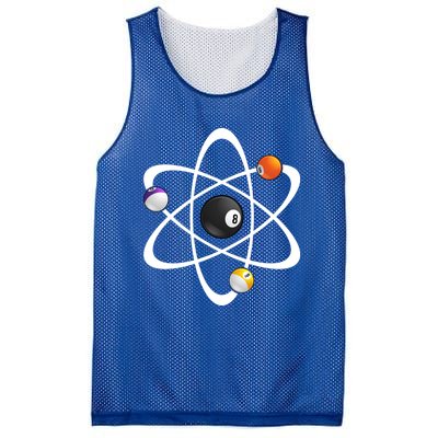 Funny Billiard Designs Science Lover Atom Ball Great Gift Mesh Reversible Basketball Jersey Tank