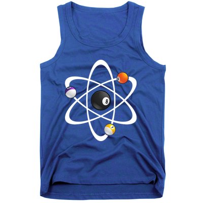 Funny Billiard Designs Science Lover Atom Ball Great Gift Tank Top