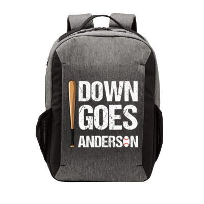 FUNNY BASEBALL DOWN GOES ANDERSON Vector Backpack