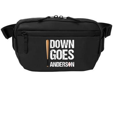 FUNNY BASEBALL DOWN GOES ANDERSON Crossbody Pack